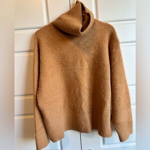 CALIA by Carrie Underwood Camel Cowl Neck Sweater-Small